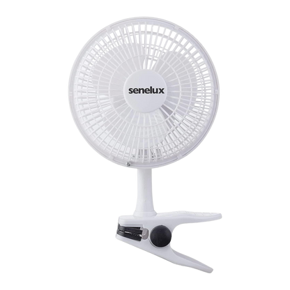 Senelux 6" Clip On Desk Fan- Home Cooling from a Portable, Cool Clip Fan; Clip on Desk Fan