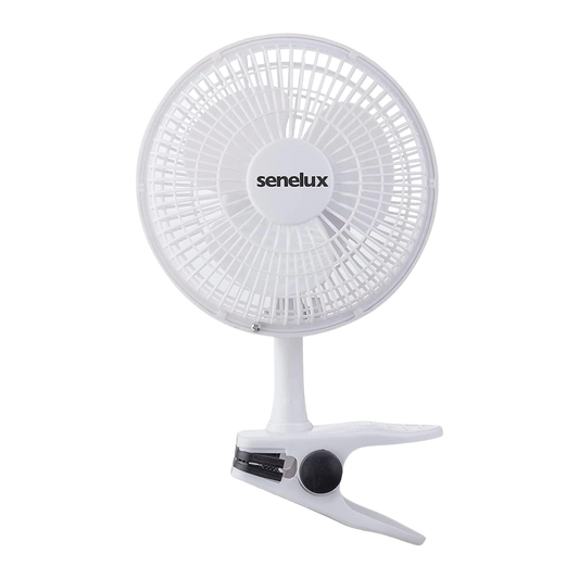 Senelux 6" Clip On Desk Fan- Home Cooling from a Portable, Cool Clip Fan; Clip on Desk Fan