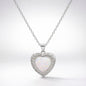 Cora Opal Heart Necklace | 925 Sterling Silver