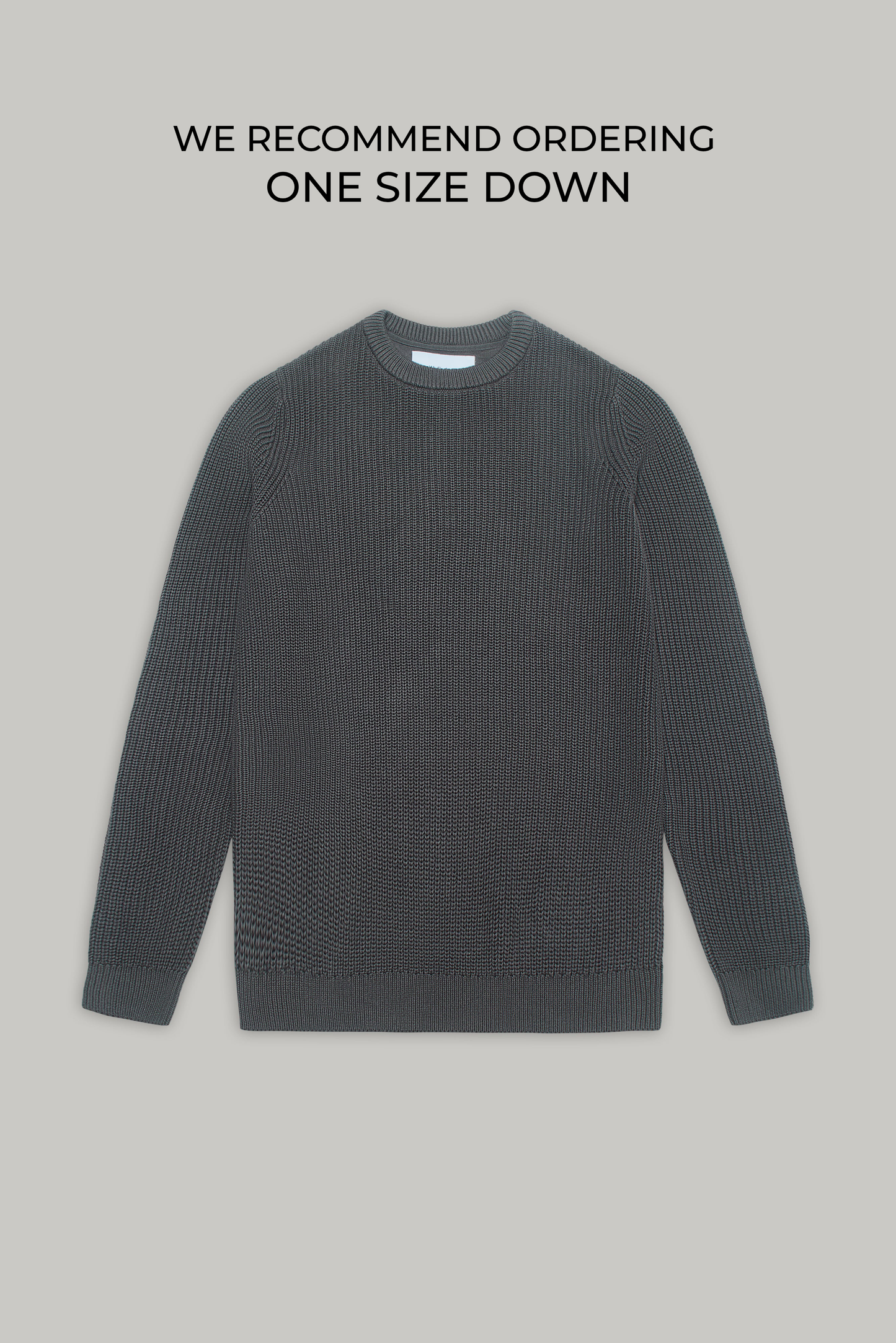 J Hailey Crew Knit - Charcoal