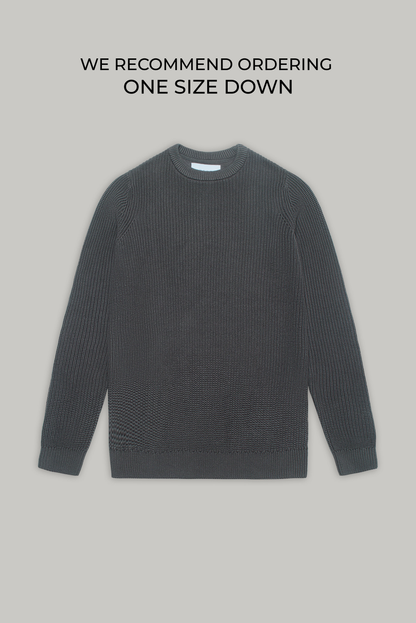 J Hailey Crew Knit - Charcoal