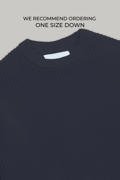 J Hailey Crew Knit - Dark Midnight