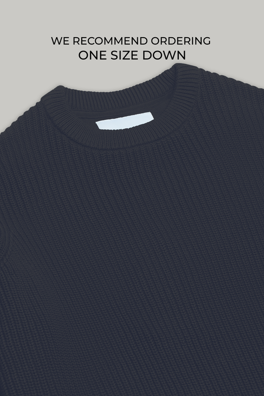 J Hailey Crew Knit - Dark Midnight