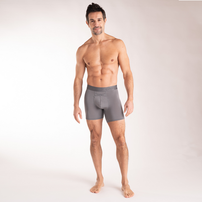 Lot de 3 : boxers homme IKON 15 cm - Anthracite