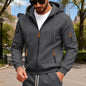 Men's full zip loose hoodies
