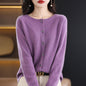 Osmanthus needle wool sweater women's knitted cardigan