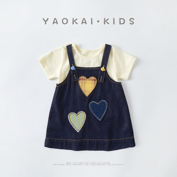 Girls' Denim Two-Piece Outfit