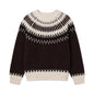 Round neck loose sweater