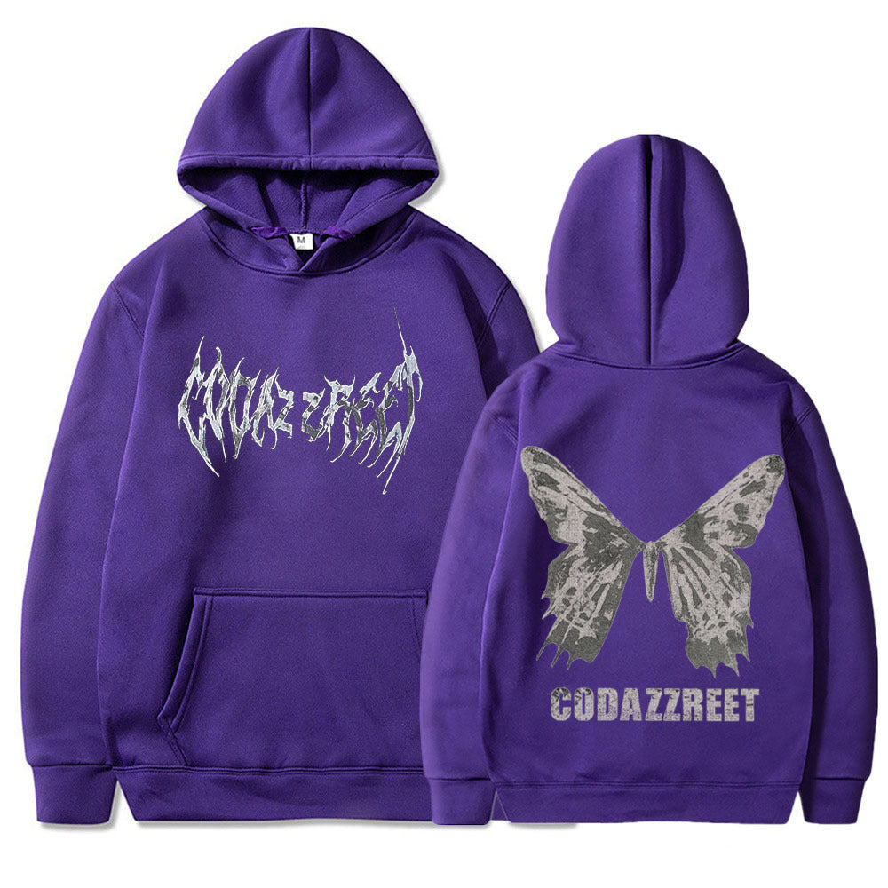 Hip Hop Butterfly Hoodie Streetwear