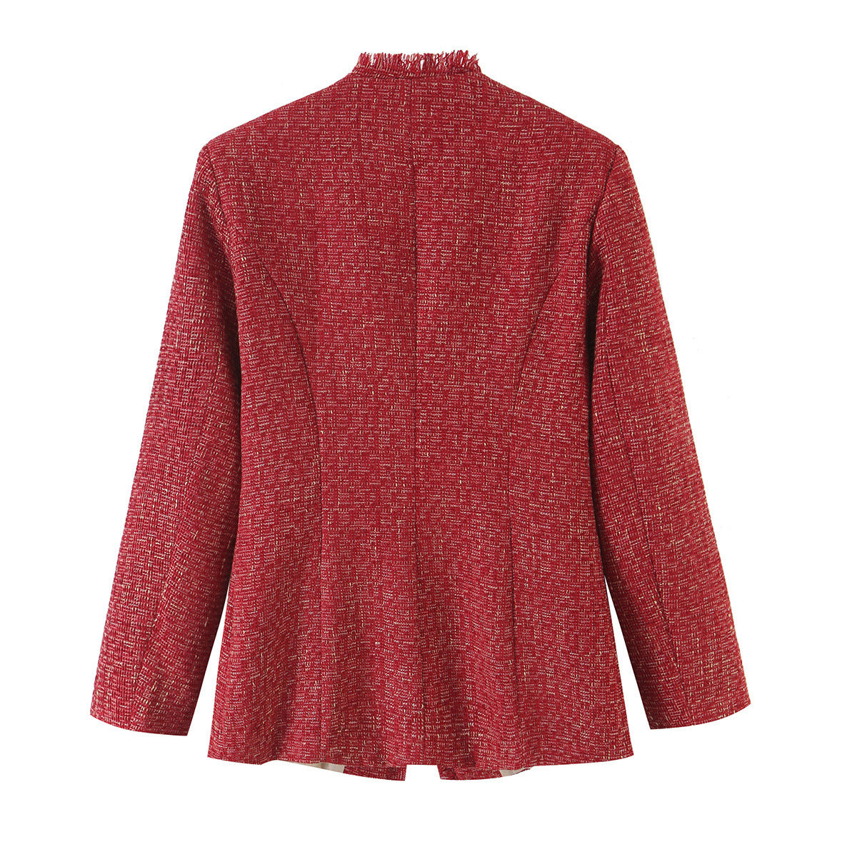 Pocket woolen suit jacket for women