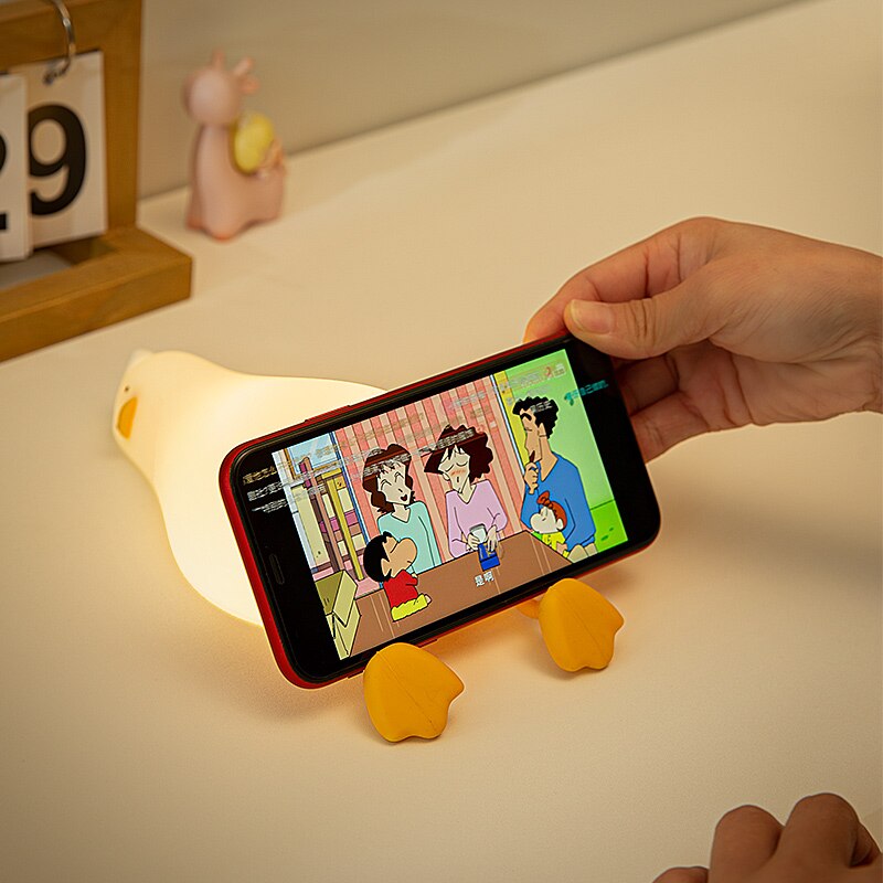 Duck Animal Silicone LED Night Light for Kids