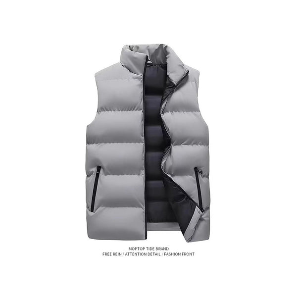 Casual Loose Warm Men's Vest with Fleece Lining