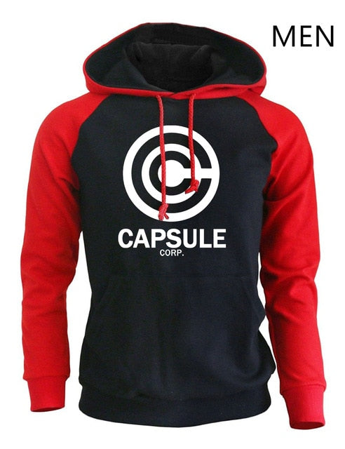 Men's Dragon Ball Print Fleece Hoodie