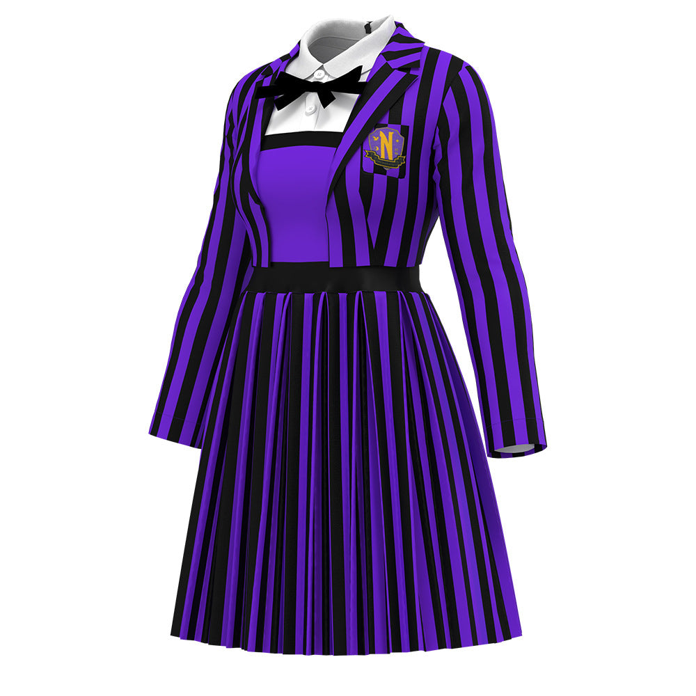 Halloween Cosplay Wednesday Wolf Girl Dress Costume
