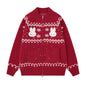 Rabbit Snowflake Knit Cardigan