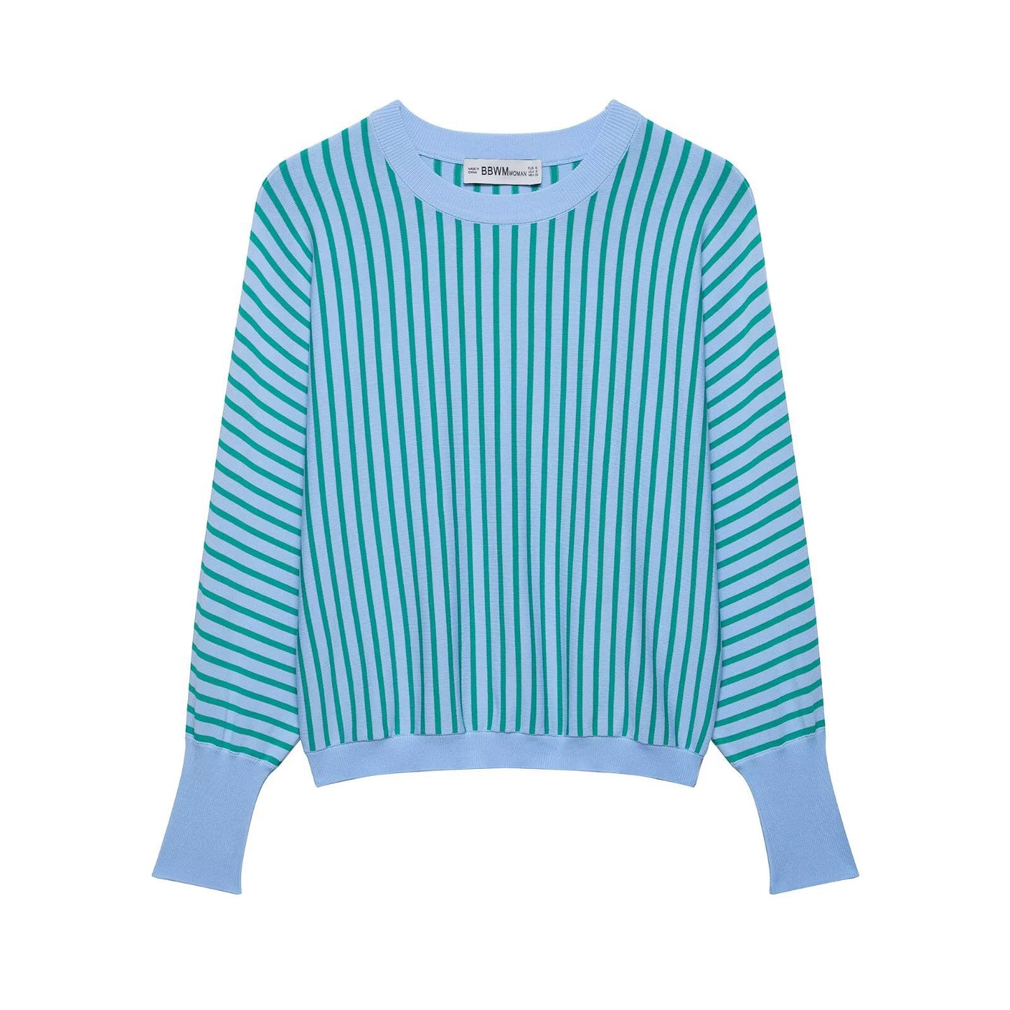 Minimally striped knitted versatile hoodie