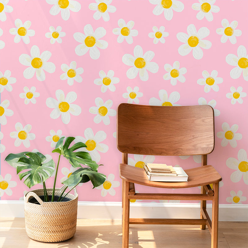DAISY DAYDREAM SOFT PINK WALLPAPER