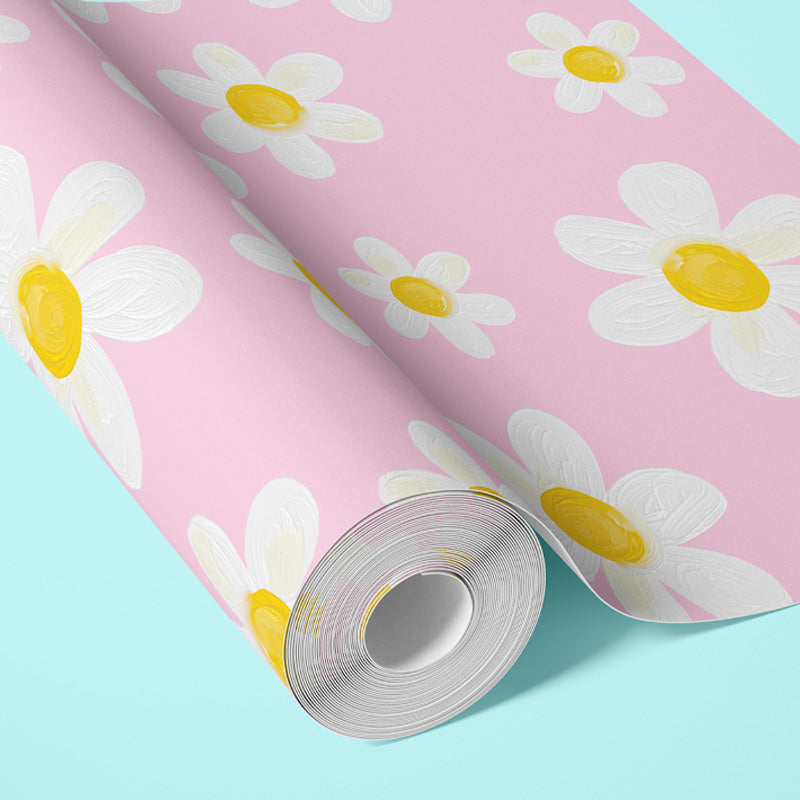 DAISY DAYDREAM SOFT PINK WALLPAPER