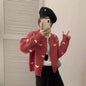 Round neck loose long sleeved sweater for women