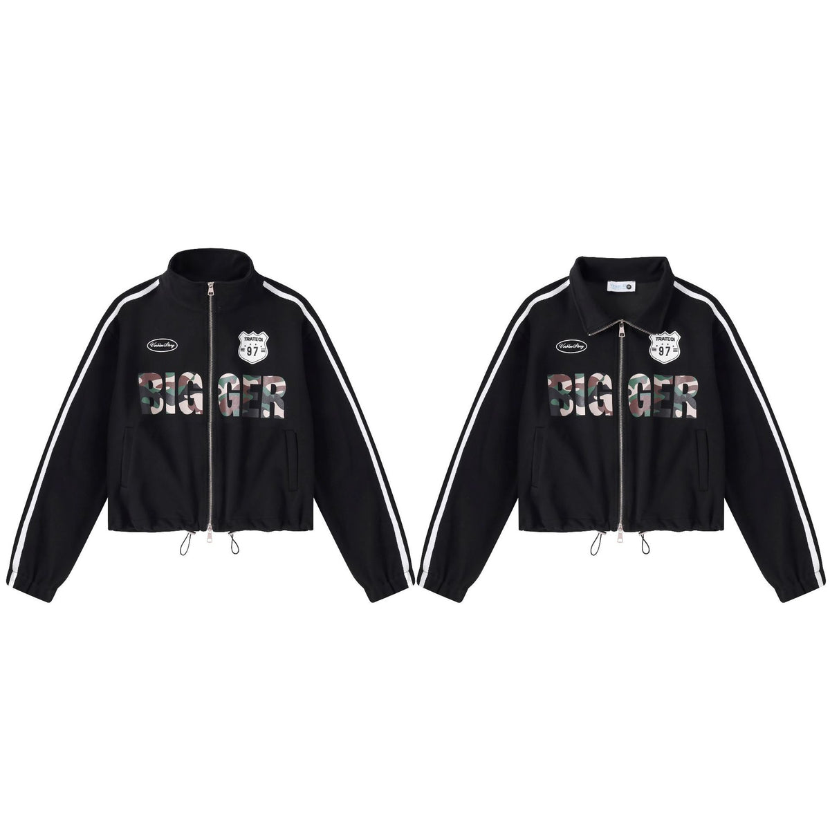 Stand Collar Loose Fit Jacket