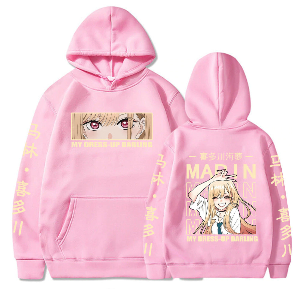 Marin Kitagawa Cute Graphic Print hoodies