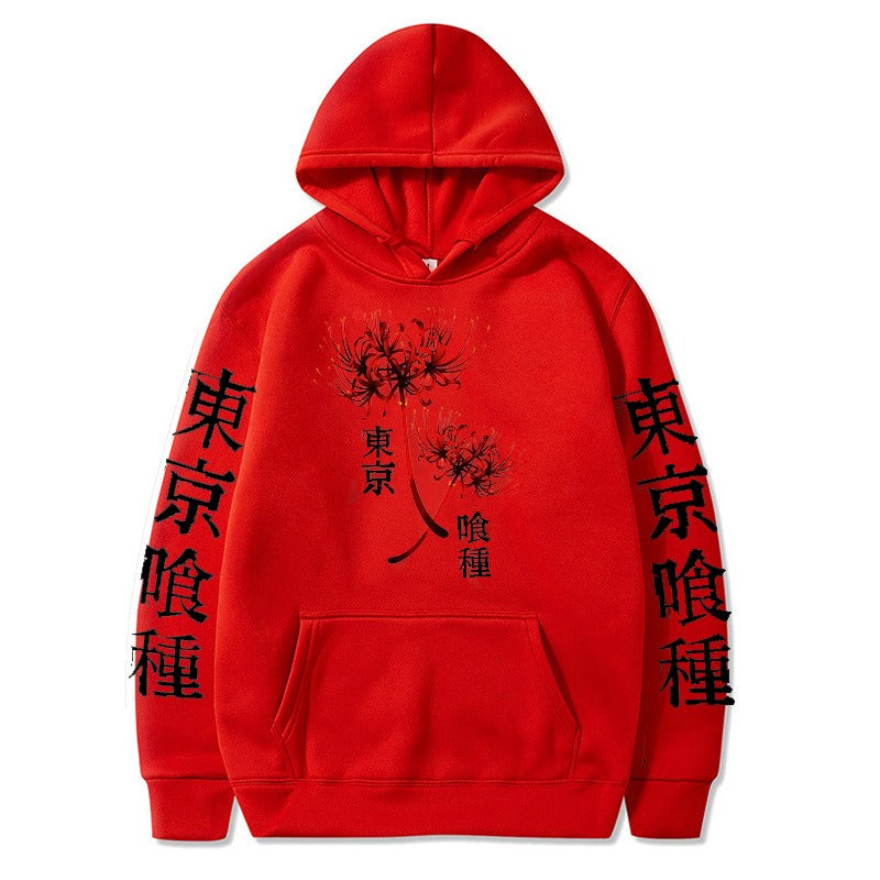 Velvet Thickened anime Trendy Pullover hoodies