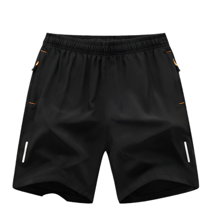 Shorts de sport et de loisirs amples pour hommes grandes tailles, en soie glacée
