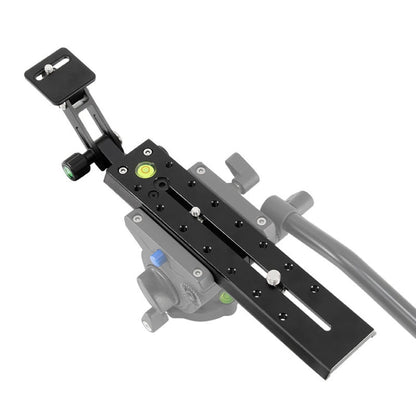 BEXIN VR-380 Plaque de serrage rapide étendue de 380 mm en alliage d'aluminium pour Manfrotto / Sachtler (Noir)