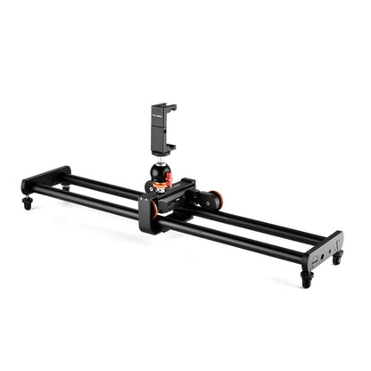 Rail de glissière YELANGU L60E 60cm + Dolly vidéo 3 roues L4 avec pince de téléphone et rotule