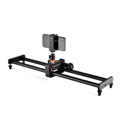 Rail de glissière YELANGU L60E 60cm + Dolly vidéo 3 roues L4 avec pince de téléphone et rotule