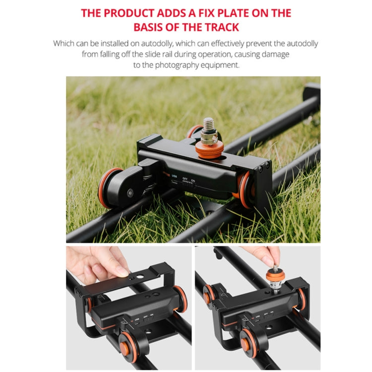 Rail de glissière YELANGU L60E 60cm + Dolly vidéo 3 roues L4 avec pince de téléphone et rotule