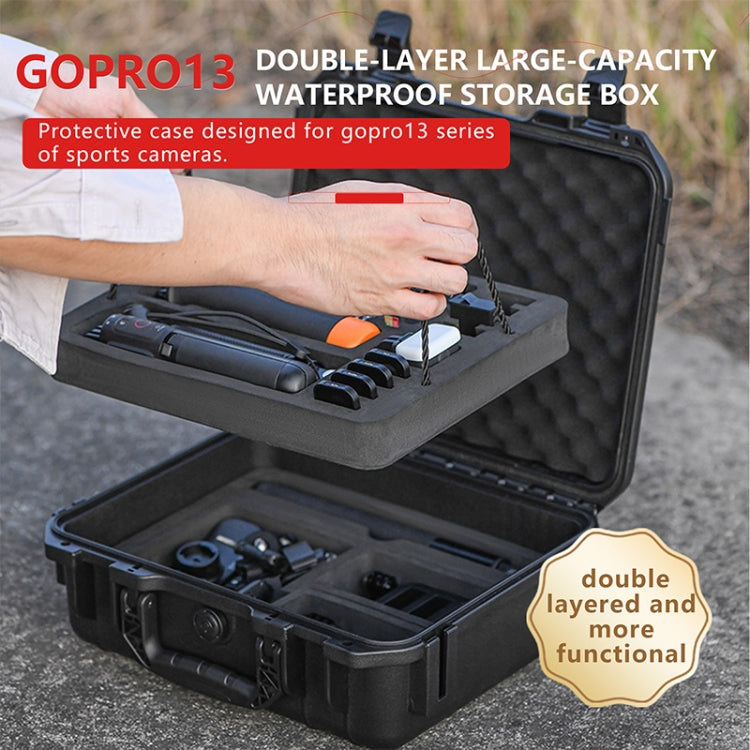 STARTRC Mallette de Rangement Imperméable Double Couche en EVA PP pour GoPro HERO13 Black /12 Black /11 Black /10 Black /9 Black (Noir)