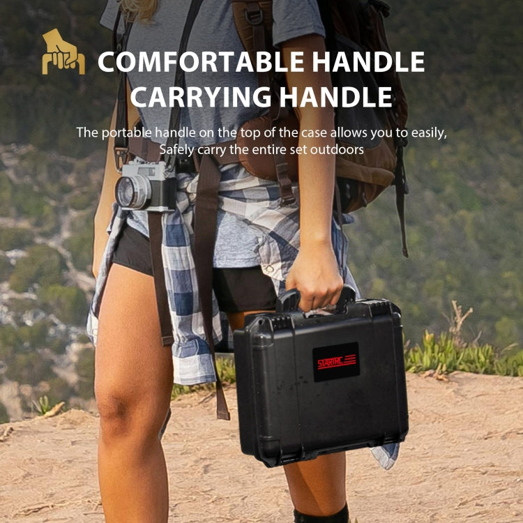 For Insta360 Ace / Ace Pro STARTRC Waterproof Dual-layer Suitcase Storage Box (Black)