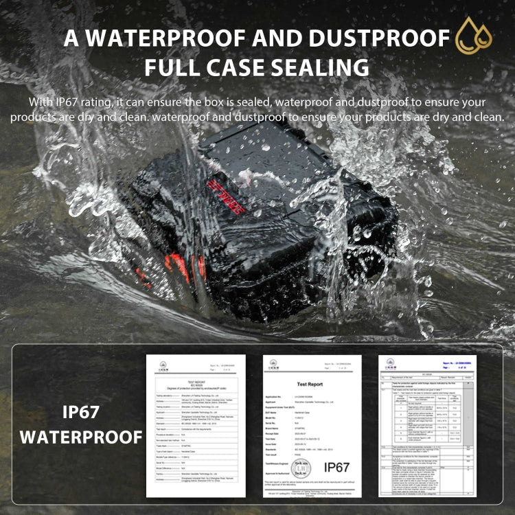 For Insta360 Ace / Ace Pro STARTRC Waterproof Dual-layer Suitcase Storage Box (Black)