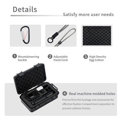 For GoPro HERO STARTRC Waterproof ABS Suitcase Shoulder Storage Box (Black)