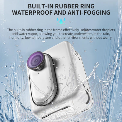 For Insta360 GO 3S STARTRC 4 in 1 ND8 ND16 ND32 ND64 Camera Lens Filter (Black Red)