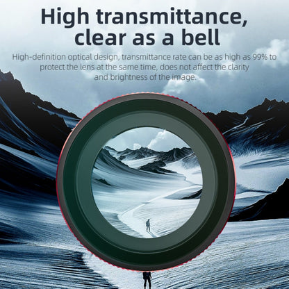 For Insta360 GO 3S STARTRC MCUV Camera Lens Filter (Black Red)