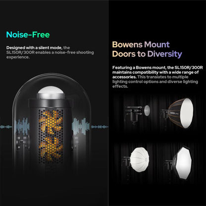 Godox SL150R RGB LED Video Light 165W CRI/TLCI 97+ COB Monolight Bowens Mount Studio Photo Light (UK Plug)