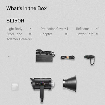 Godox SL150R RGB LED Video Light 165W CRI/TLCI 97+ COB Monolight Bowens Mount Studio Photo Light (EU Plug)