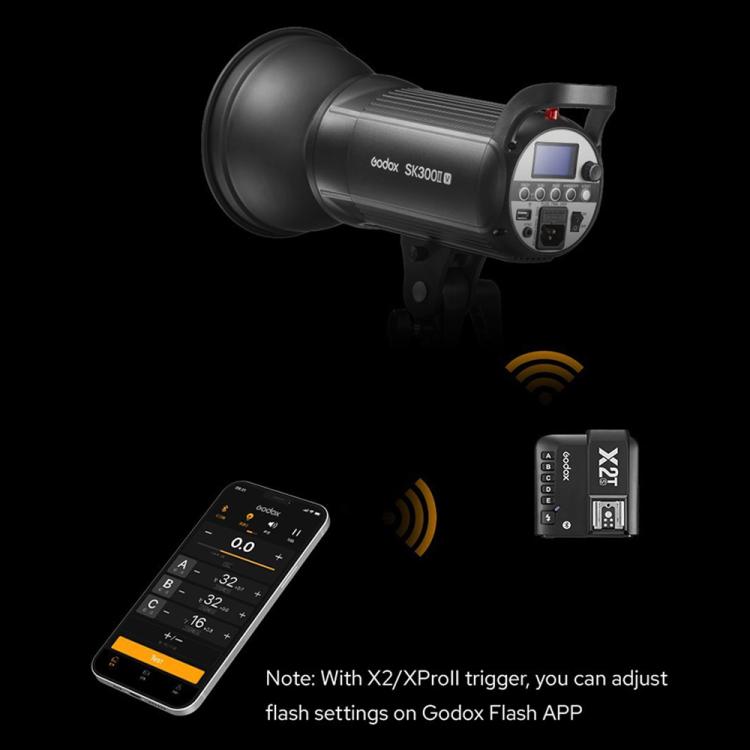 Godox SK300II-V Studio Flash Photo Light 300Ws Bowens Mount Monolight Light (EU Plug)