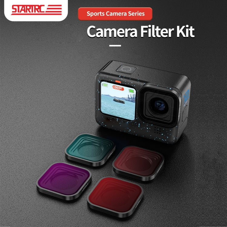 Filtre d'objectif STARTRC 4 en 1 ND8 ND16 ND32 CPL pour GoPro HERO13 Black /12 Black /11 Black /10 Black /9 Black