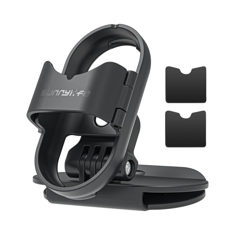 Pour Insta360 GO3 / GO 3S Pince de fixation Sunnylife pour casquette de baseball Support à dégagement rapide pour caméra POV Vlog (Noir)