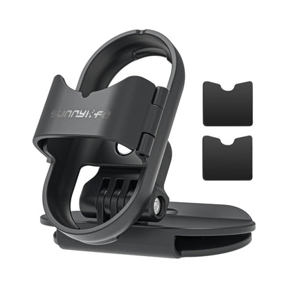 Pour Insta360 GO3 / GO 3S Pince de fixation Sunnylife pour casquette de baseball Support à dégagement rapide pour caméra POV Vlog (Noir)