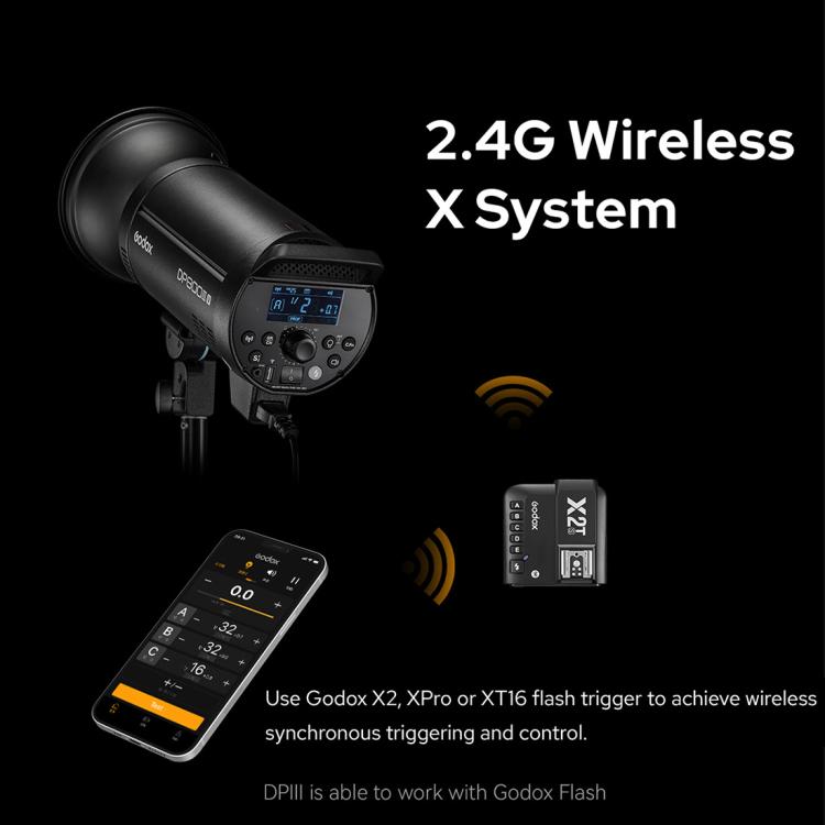 Godox DP600III-V Studio Flash Photo Light 600Ws 2.4G Wireless X System Bowens Mount Light (AU Plug)