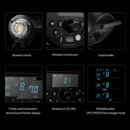 Flash de studio Godox DP600III-V Lumière photo 600Ws Système sans fil 2.4G X Monture Bowens (prise UE)