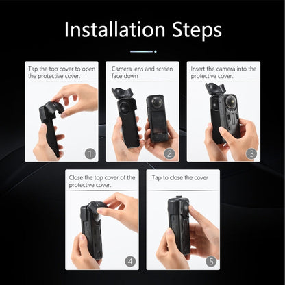 Pour cache de protection d'objectif d'écran Insta360 X5 / X4 (Noir)