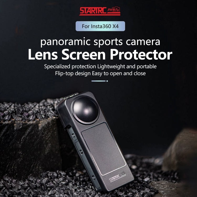 Pour cache de protection d'objectif d'écran Insta360 X5 / X4 (Noir)