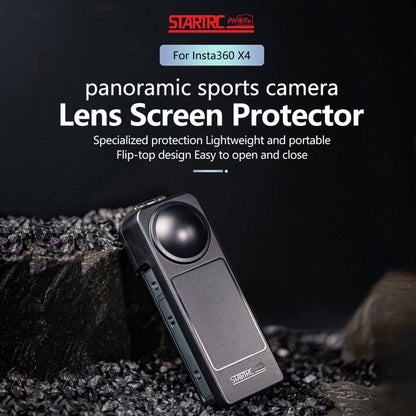 Pour cache de protection d'objectif d'écran Insta360 X5 / X4 (Noir)