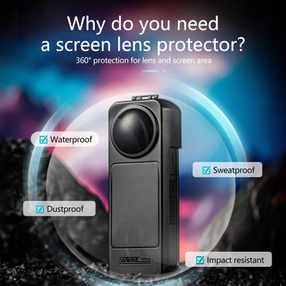 Pour cache de protection d'objectif d'écran Insta360 X5 / X4 (Noir)