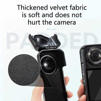 Pour cache de protection d'objectif d'écran Insta360 X5 / X4 (Noir)